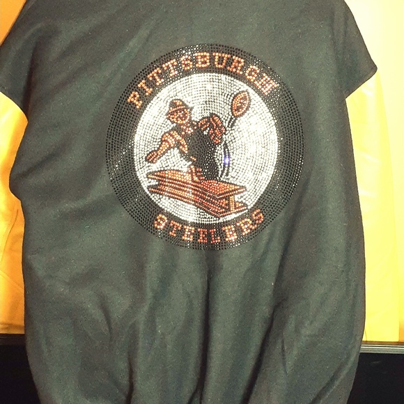 Custom Rhinestone Pittsburgh Steelers Jacket - Picture 1 of 2